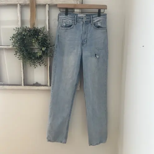 Dear John 90s Straight Leg Denim Jeans CALABASAS Light Wash Stretch Size 26