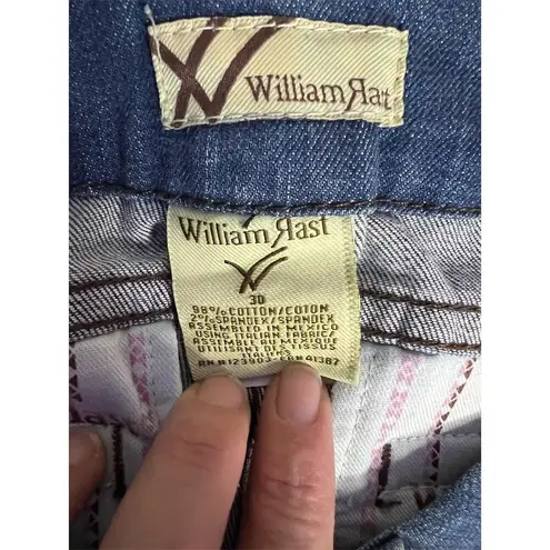 William Rast Women's Bootcut Jeans Size 30 Blue Distressed Low Rise