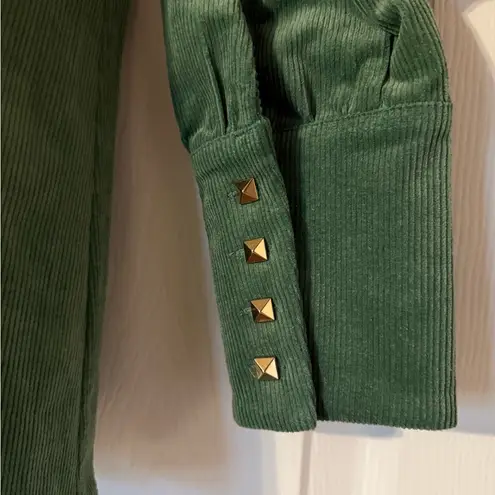 NWT Tuckernuck Green Corduroy V Neck Top
Size Medium