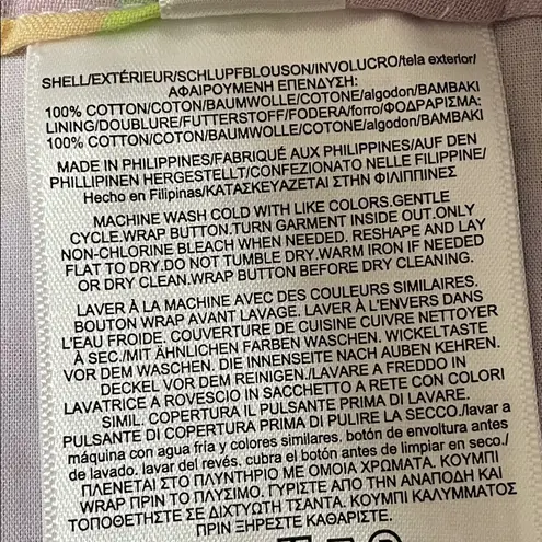 Brooks Brothers Cotton A-Line Button Front Madras Skirt size 4