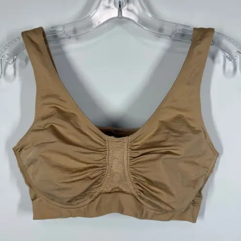 C39 Rhonda Shear tan seamless underwire bra size 2X/XXL NWOT