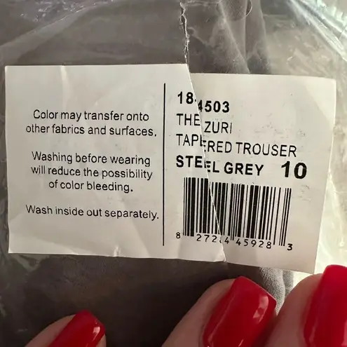 Lila Ryan The Zuri grey tapered trouser NWT