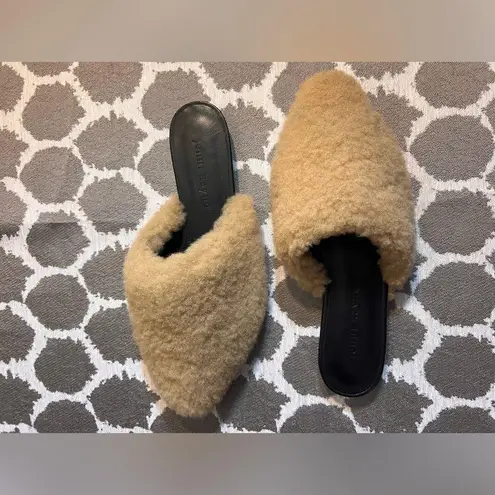 Jenni Kayne Shearling Mule Italian never worn Natural US 5 EU 35 retail 425 lux Tan Size undefined