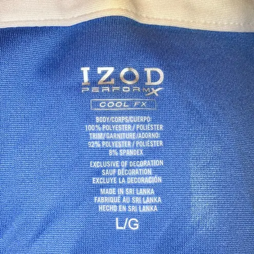 IZOD NWT PerformX Cool FX V-neck Polo, Large