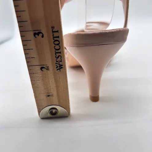 Allegra K NEW Heels Sandals Womens 8.5 Tan Ankle Strap Criss Cross Kitten Heel