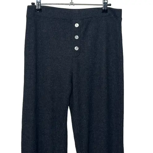 Rails Molly Waffle Lounge Pants Charcoal Women’s Size Small High Rise Tapered Le