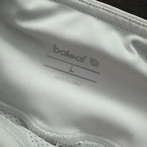 Baleaf Pleated Back Athletic Skort Tennis SKirt Size Large White