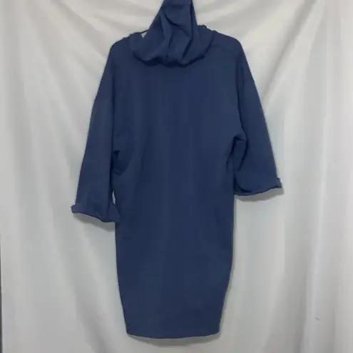 HAVEN WELL WITHIN WO SIZE XL STEEL BLUE HOODED Active COMFORT LOUNGE DRESS EUC