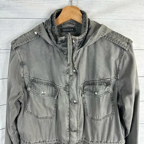 Talula Aritzia Womens size Medium Trooper Utility Military Jacket Gray