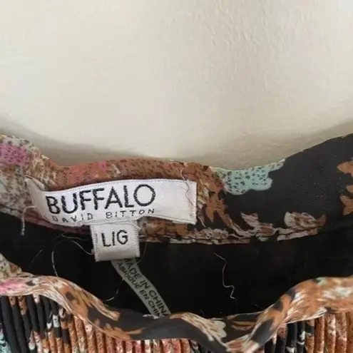 Buffalo David Bitton Brown Pleated Skirt