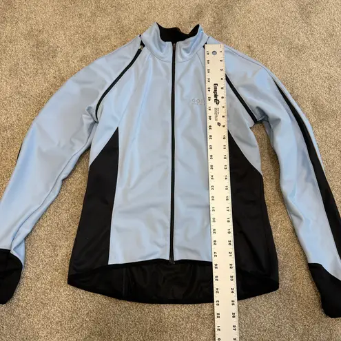Gore Bike Wear Windstopper cycling jacket zip off sleeves C2 2256 Blue Size L