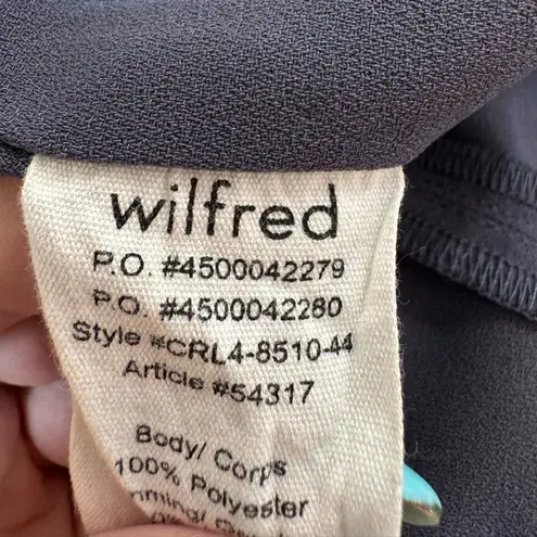 Wilfred Aritzia Brunelle Long Sleeve Mini Dress in Blue Gray size Medium $135