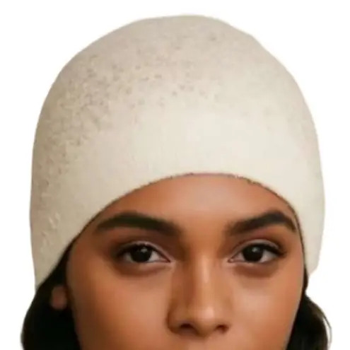 Barefoot Dreams Cozy Chic Lite Confetti Beanie - Cream/Taupe Knit NWT