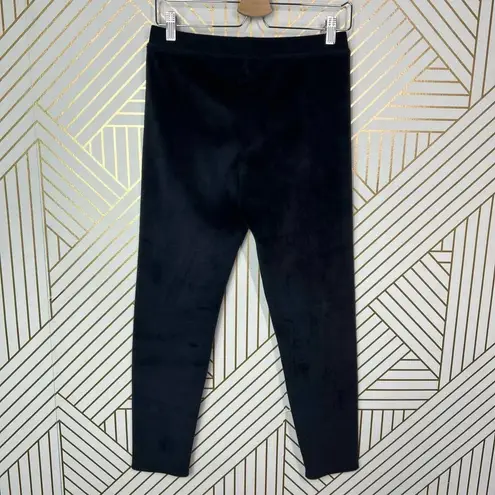 ATM Anthony Thomas Melillo Black High Rise Velour Leggings Size Large