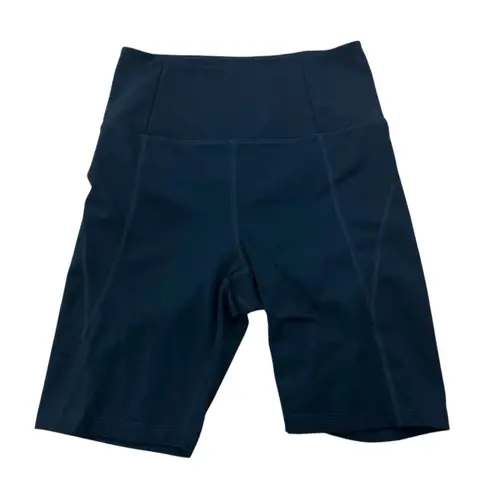 Girlfriend Collective High-Rise Bike Shorts Small Midnight Blue