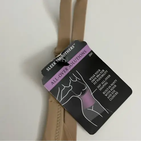 Maidenform Shaper Sculptor Slip Body Suit Built In Panty Firm Control Nude Tan