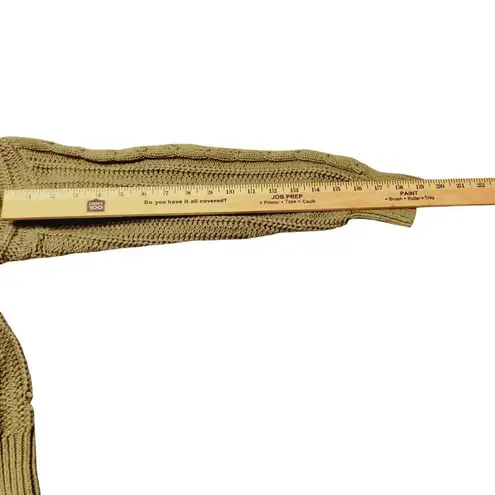 Cupcakes and Cashmere Green Cable Knit Cardigan, Medium