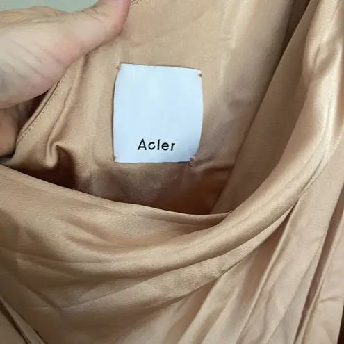 $450 ACLER Kalora Pleated Midi Dress