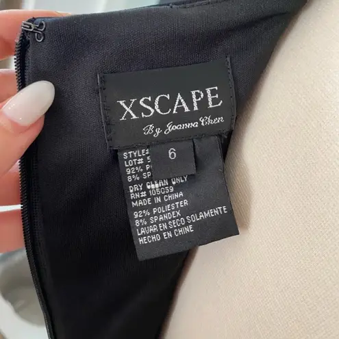 XScape Bandage Bodycon Pleated Sheath Midi Dress By