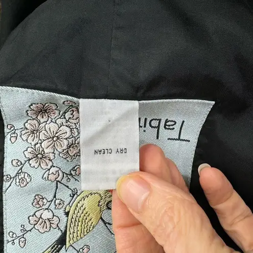 Anthropologie Tabitha Falling In Love Black Wool Blend Vest Ruffle Vneck Size 4