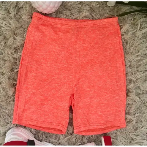 Boutique Orange Biker Shorts