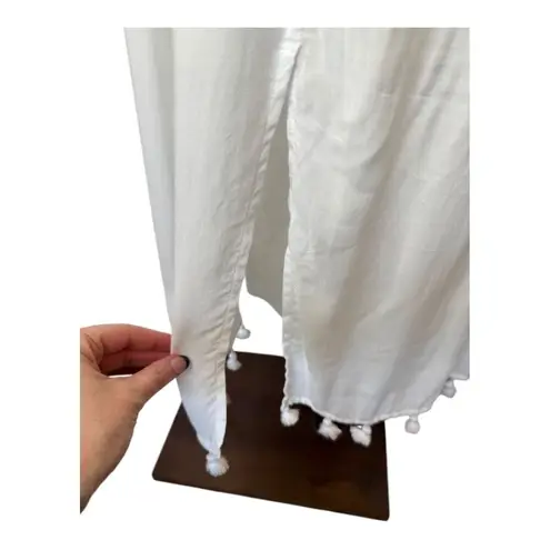 Club Monaco Club Monaco Dress Women 0 White Jonet Tassel Hem Midi Boho Cottagecore Preppy