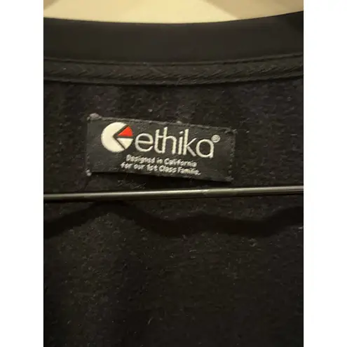 Ethika WOMENS PREMIUM EMBROIDERED CREW NECK BLACK Size L