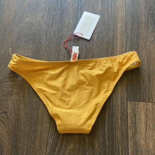 Solid & Striped The Eva Bottoms in Glitter Gold