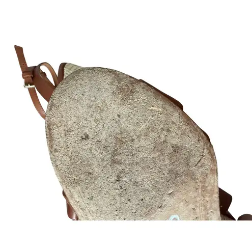 J. McLaughlin J MACLAUGHLIN Tan Leather Esapdrilles Sandals Wedges Size 6.5