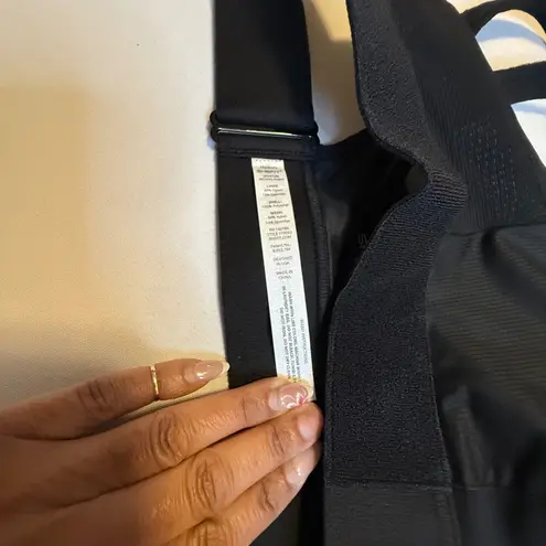 SHEFIT NWT Ultimate Sports Bra Black Front Zip Adjustable Straps Racerback Sz M Size M