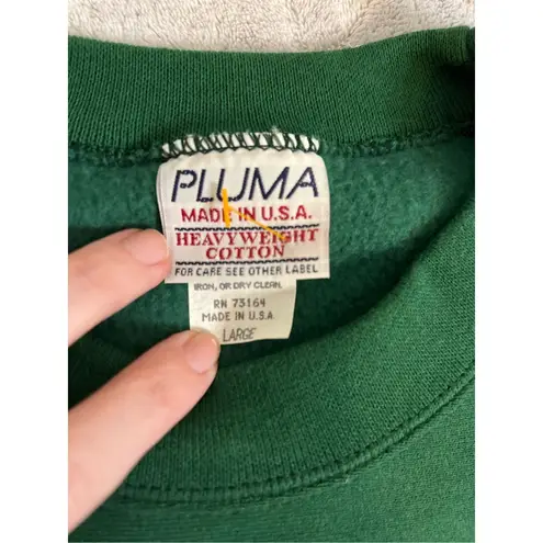 Women’s Crewneck “Boston” Pullover Sweatershirt Green XL