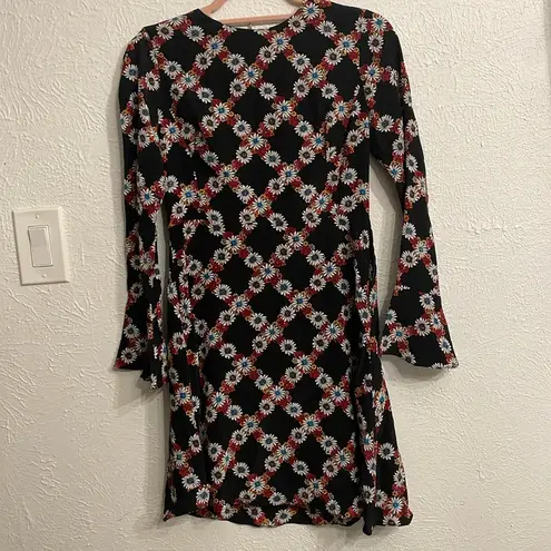 Sandro Paris Rony Silk Floral Dress