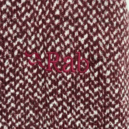 RAB Amy Hoody Zip Up Rioja Red Fleece Jacket Hoodie Size L Size L