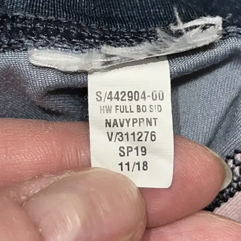 GAPFIT BLACKOUT TECHNOLOGY Navy Blue/Pink/Gray Colorblock Leggings Size Small Gray