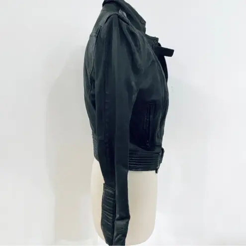 ZARA  genuine moto leather jacket