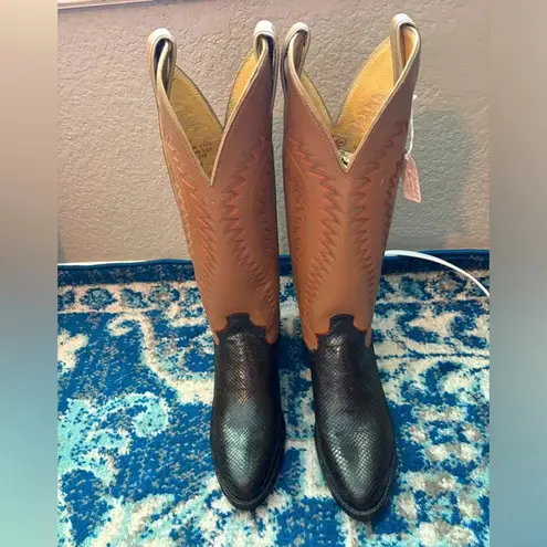 Justin Boots Genuine Snakeskin Justin Western Boots