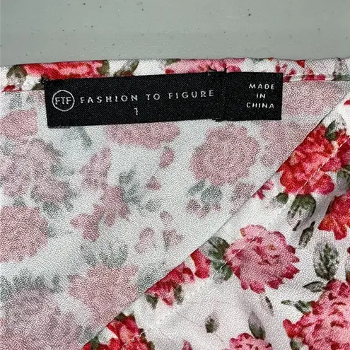 Fashion to figure FTF Size 1 Floral Print Puff Sleeve Mini Fit & Flare Dress