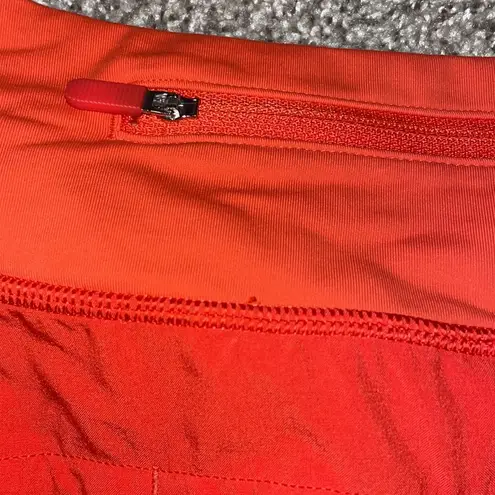 Lululemon Fire red/orange lulu shorts