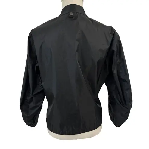 Joe Rocket Motorcycle Windbreaker Jacket Womens Sz S Black Full Zip Outdoor Moto