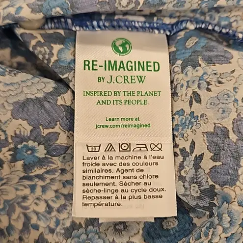 💕J. CREW💕 Smocked Popover Top ~ Liberty Elysian Day Floral Large L NWT thumbnail 15