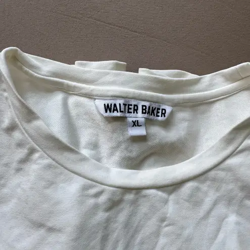 Walter Baker Ruched Sleeve Dot Top