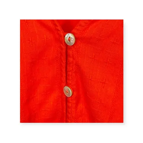 Cleobella š’€ Rylan Tie Neck Sleeve Poet Blouse š’€Cherry š’€Medium š’€ Organic Cotton