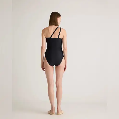 Quince NWT One-Shoulder Swimsuit in Black Sz M