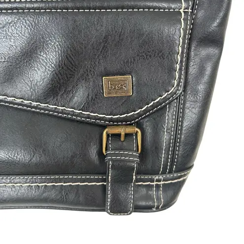 BOC Black Leather Crossbody Bag