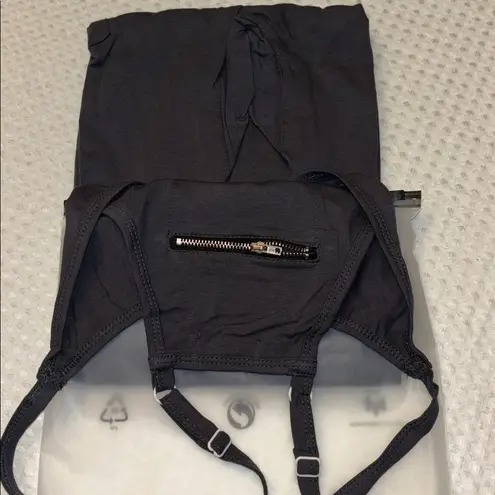 NEW! Women's Dark Gray Hot Shot Onesie Jumpsuit Romper Size SMALL