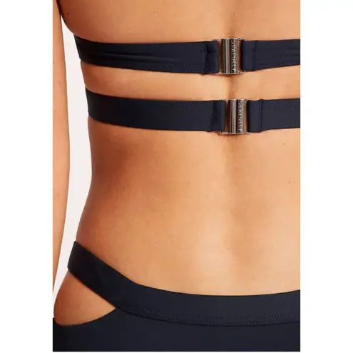 Seafolly New. black strappy bikini set. Small. Retails $176