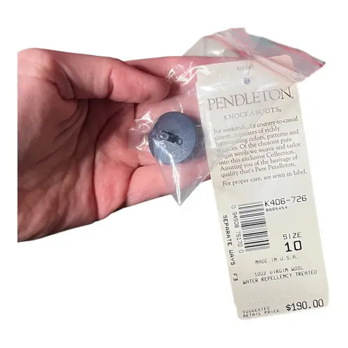 Pendleton Vintage Deadstock Tartan Plaid Virgin Wool Jacket 10