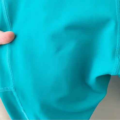 Zyia Active Light N Tight Leggings S Pockets Cropped Teal Green Sz 6-8