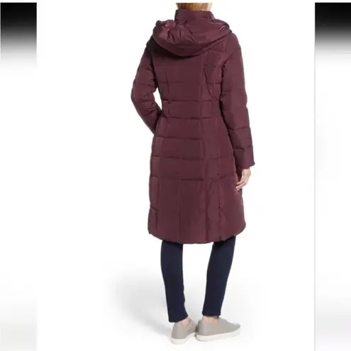 Cole Haan  Women's Box- Quilt Down Puffer Coat in Merlot Sz Large $275