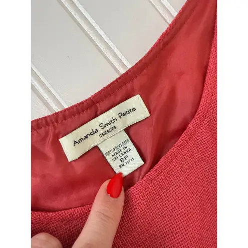 Amanda Smith Petite Red Sleeveless Midi Dress & Short Sleeve Cardigan Set Sze 8 - Image 8